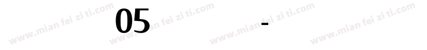 SolProCondW05 Bold Regular字体转换